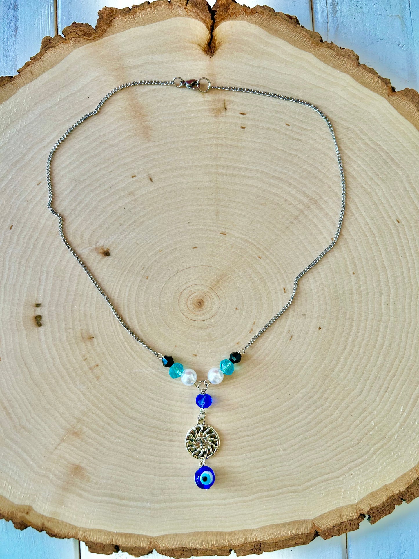 Evil eye sun 🧿🌞 necklace