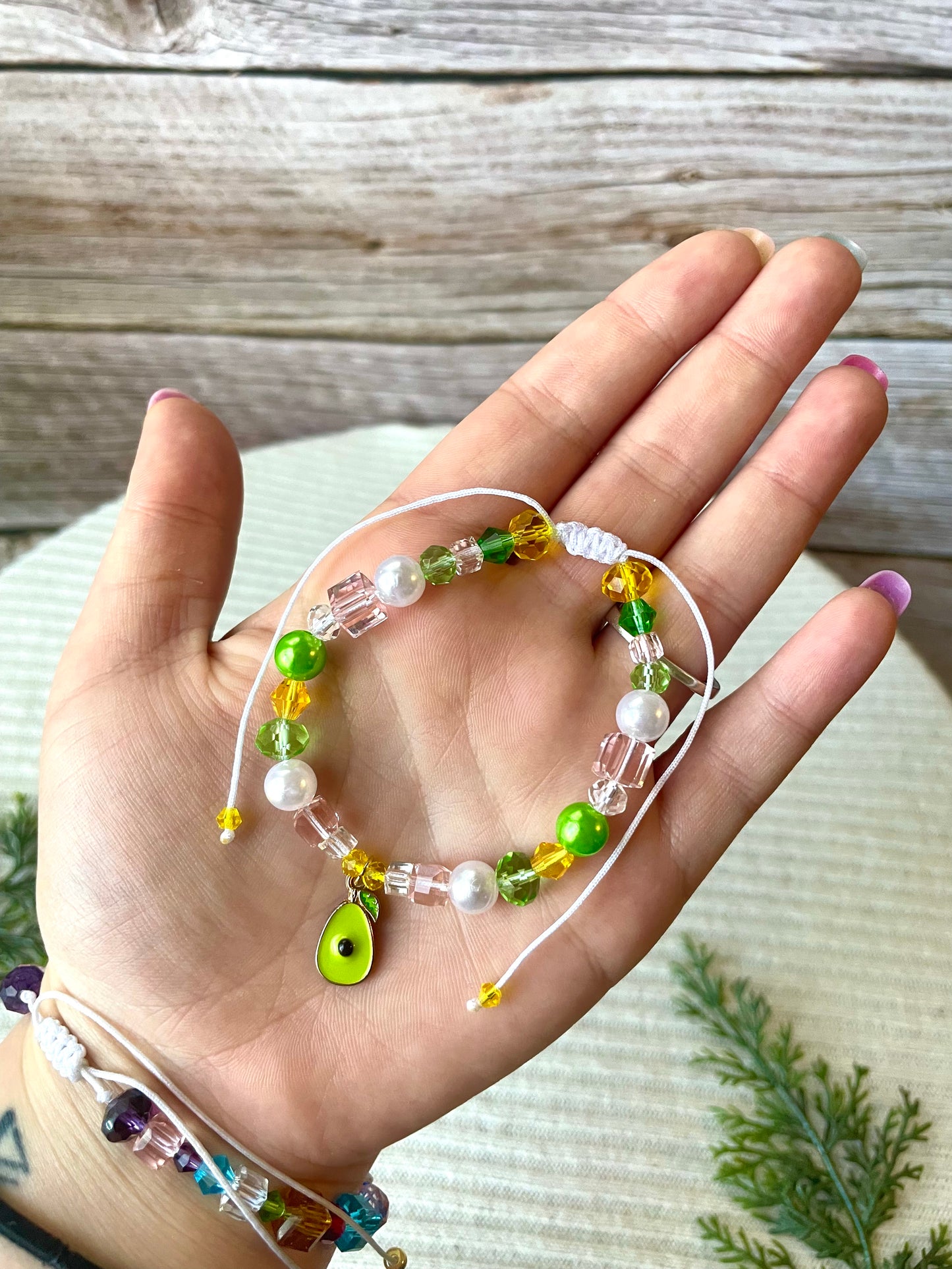 avocado adjustable knotted bracelet