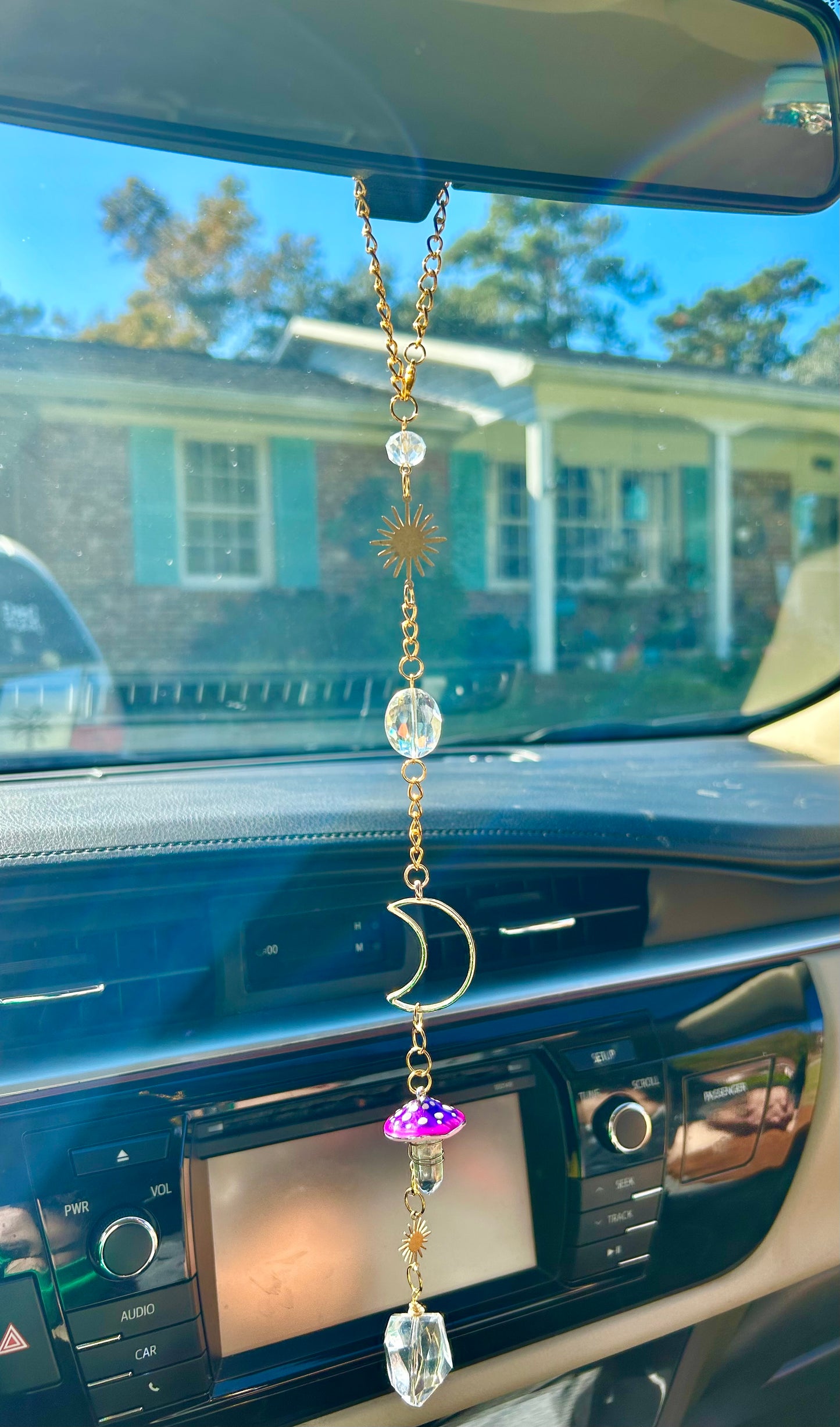 Car suncatcher: mushroom crystal 🍄🔮