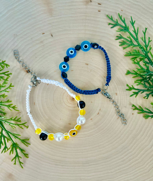 Evil eye 🧿 knotted bracelets