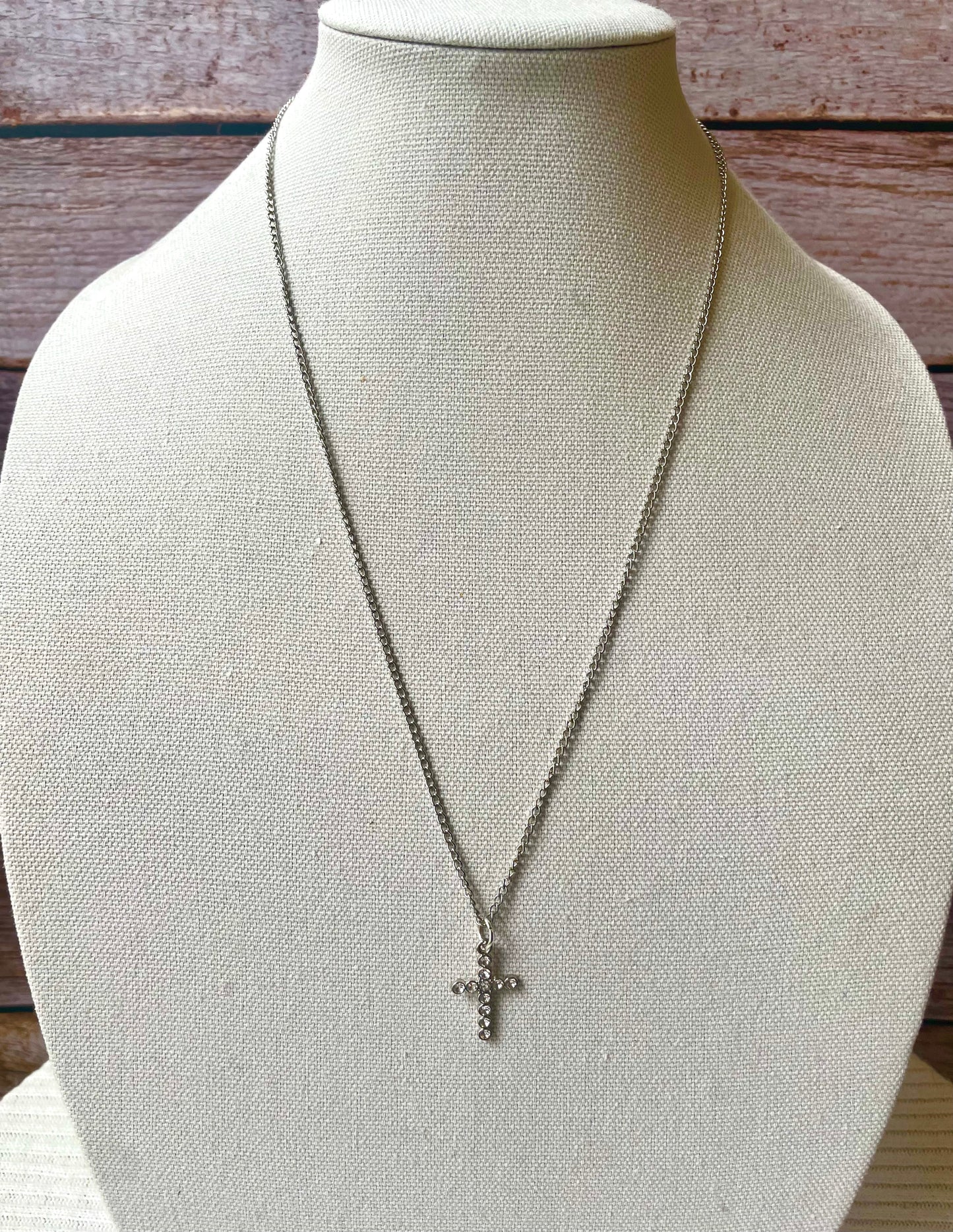 Rhinestone cross necklaces