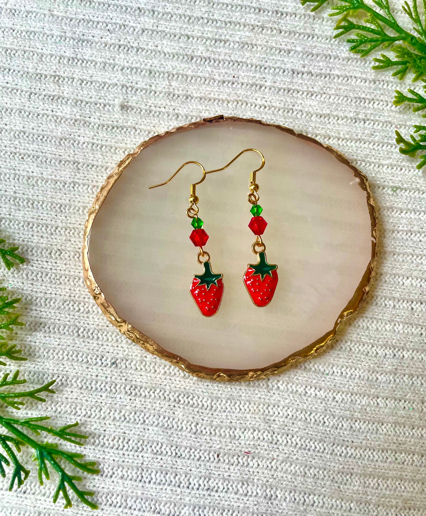 Fruit earrings🍍🍓🍇🍎