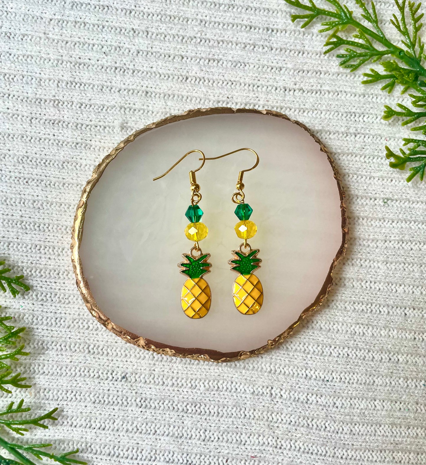 Fruit earrings🍍🍓🍇🍎